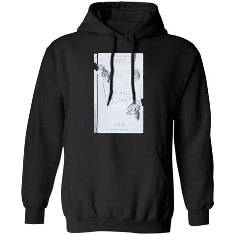 oversized sweatshirt with 3d eroded dior and daniel arsham print|dior arsham black hoodie.